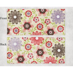 Women's Cream Lavendar Brown Pink Floral Design Handmade Yoga Fitness headbands